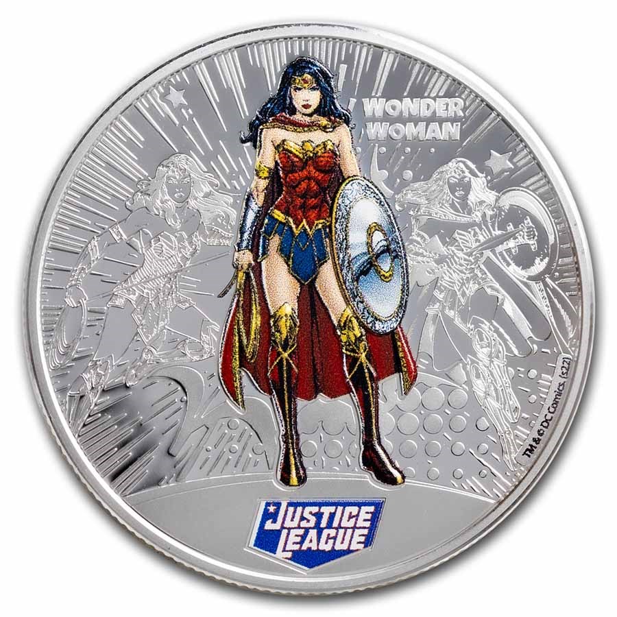2022 Samoa 1/2 oz Silver Justice League: Wonder Woman