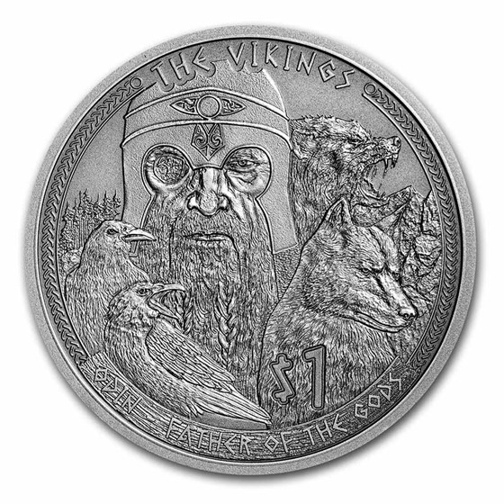 2022 Samoa 1/2 oz Silver The Vikings: Odin - Father Of The Gods 2022 Samoa 1/2 oz Silver The Vikings: Odin - Father Of The Gods