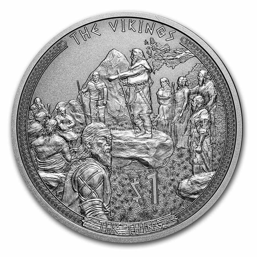 2022 Samoa 1/2 oz Silver The Vikings: The Thing