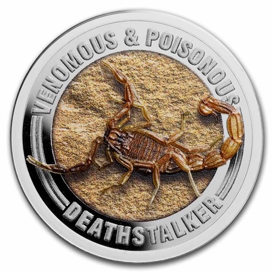 2022 Samoa 1/2 oz Silver Venomous & Poisonous: Deathstalker 2022 Samoa 1/2 oz Silver Venomous & Poisonous: Deathstalker