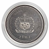 2022 Samoa 1 oz Ag 2 Tala Sea Dragon (Antique)