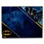 2022 Samoa 1 oz Silver Batman Batarang Colorized Shaped Coin BU