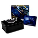 2022 Samoa 1 oz Silver Batman Batarang Colorized Shaped Coin BU
