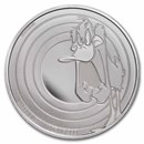 2022 Samoa 1 oz Silver Looney Tunes Daffy Duck BU