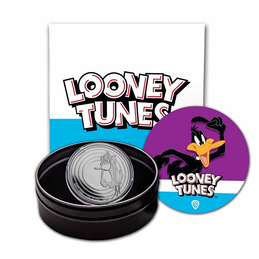 2022 Samoa 1 oz Silver Looney Tunes Daffy Duck Proof