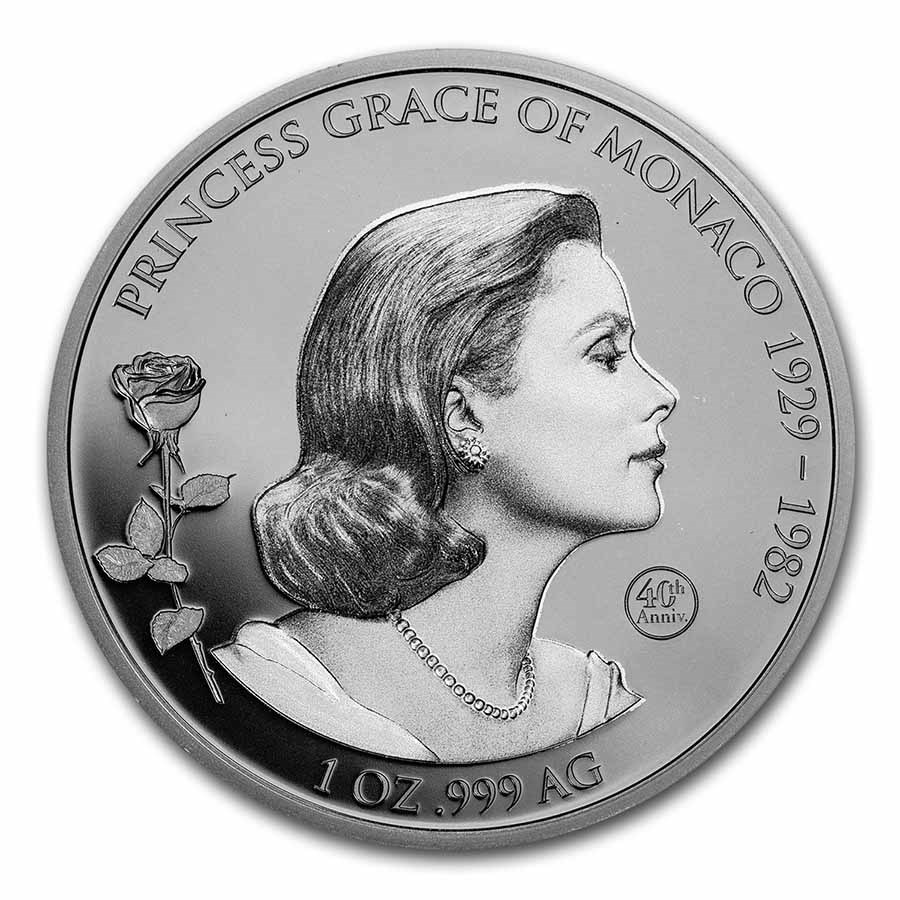 Buy 2022 Samoa 1 oz Silver Shadow Minting: Grace Kelly | APMEX