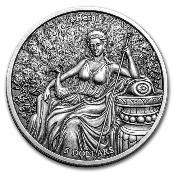2022 Samoa 2 oz Silver Antique Hera vs Aquarius 2022 Samoa 2 oz Silver Antique Hera vs Aquarius
