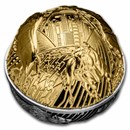 2022 Samoa 2 oz Silver Bull & Bear Spherical Coin
