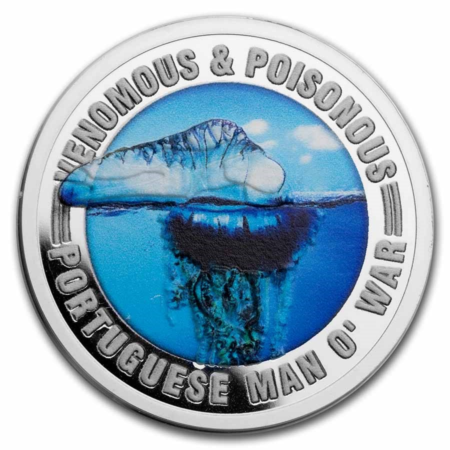 2022 Samoa Silver Venomous & Poisonous: Portuguese Man O' War