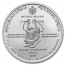 2022 Serbia 1 oz Silver 100 Dinar Nikola Tesla: Ozone Generator