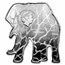 2022 SI 1 oz Silver $2 Animals of Africa: Elephant (damaged)