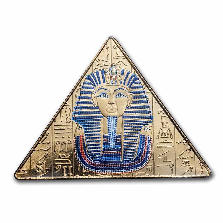 2022 Sierra Leone 1 oz Bronze Goldclad® $1 King Tut Pyramid Coin