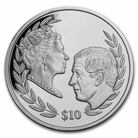 2022 Sierra Leone 1 oz Silver $10 King Charles III's Ascension