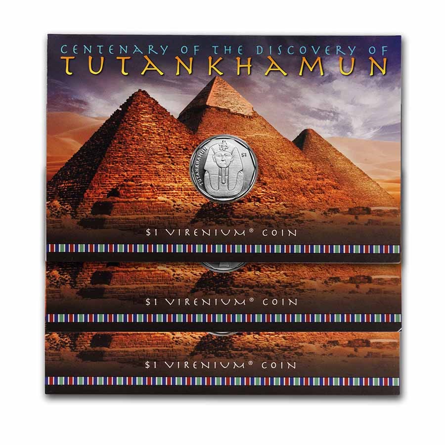 2022 Sierra Leone 1 oz Virenium® $3 King Tut 3-Piece Set
