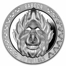 2022 Sierra Leone 2 oz Silver £20 High Relief Wild Five: Baboon