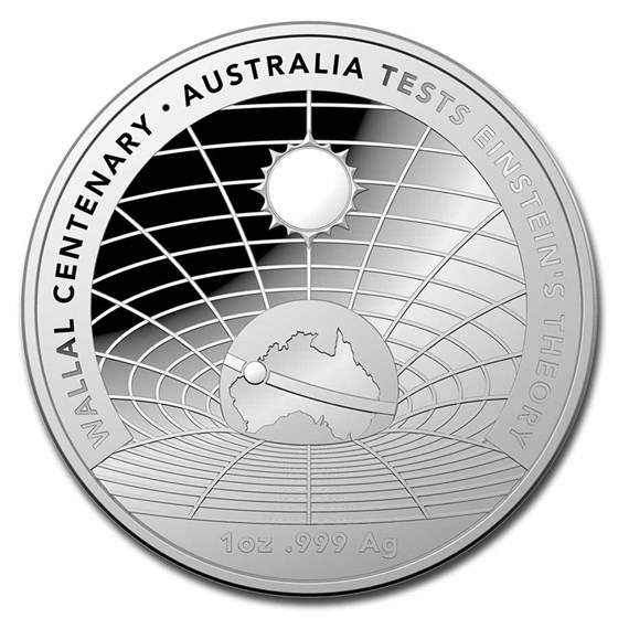 2022 Silver $5 Domed AUS Tests Einstein's Theory Proof (w/Box) 2022 Silver $5 Domed AUS Tests Einstein's Theory Proof (w/Box)