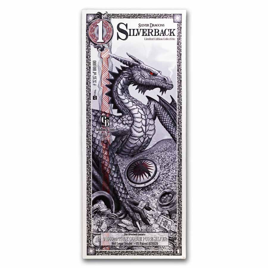 2022 Silverbacks Silver Dragon Silver Note (Red)