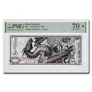 2022 Silverbacks Silver Dragons Silver Note MS-70* PMG (Red)