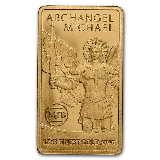 2022 Solomon Isl. 1/2 Gram Gold Famous Motifs: Archangel Michael