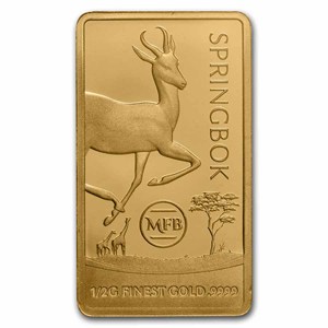 Buy 2022 Solomon Isl. 1/2 Gram Gold Famous Motifs: Springbok | APMEX