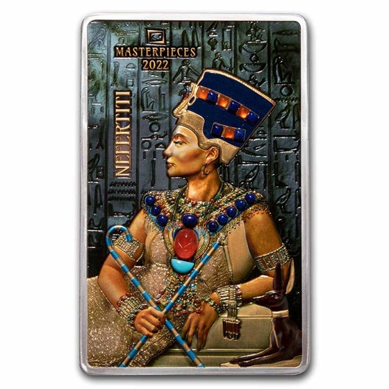 2022 Solomon Island 10 grams Gold and 200 grams Silver Nefertiti 2022 Solomon Island 10 grams Gold and 200 grams Silver Nefertiti