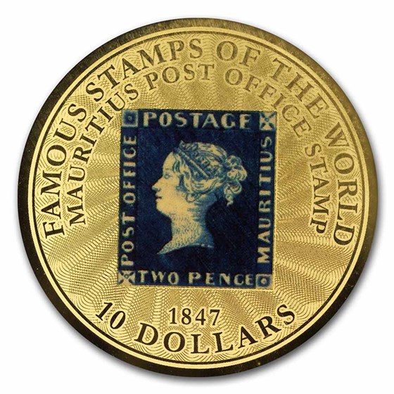 Buy 2022 Solomon Islands 1 100 Oz Gold Blue Mauritius Stamp Coin APMEX comparing-the-density-between-gold-and-silver-bullion-youtube