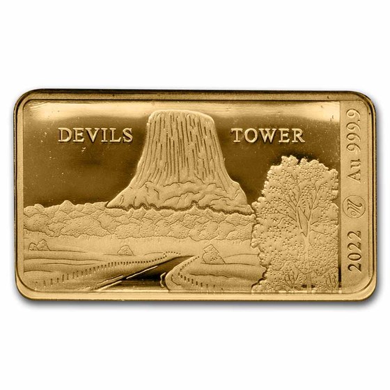 2022 Solomon Islands 1/100 oz Gold Devils Tower 2022 Solomon Islands 1/100 oz Gold Devils Tower