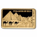 2022 Solomon Islands 1/100 oz Gold Pyramids of Giza
