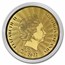 2022 Solomon Islands 1/100 oz Gold Sachsen 3 Pfennige Red Coin