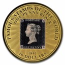 2022 Solomon Islands 1/100 oz Gold The Penny Black Coin