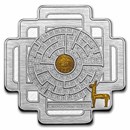 2022 Solomon Islands 1.5 oz Ag $4 Incan House of the Sun Maze