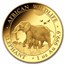2022 Somalia 1 oz Gold African Elephant (MintDirect® Single)