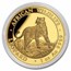 2022 Somalia 1 oz Gold African Wildlife Leopard BU