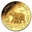 2022 Somalia 1 oz Gold Elephant Coin BU