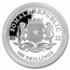 2022 Somalia 1 oz Silver African Wildlife Leopard BU