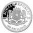 2022 Somalia 1 oz Silver African Wildlife Leopard BU