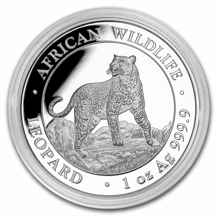 2022 Somalia 1 oz Silver African Wildlife Leopard BU | eBay