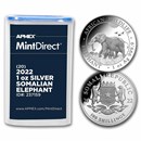 2022 Somalia 1 oz Silver Elephant (20-Coin MintDirect® Tube)