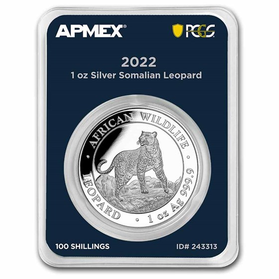 2022 Somalia 1 oz Silver Leopard (MD® Premier + PCGS FS) 2022 Somalia 1 oz Silver Leopard (MD® Premier + PCGS FS)