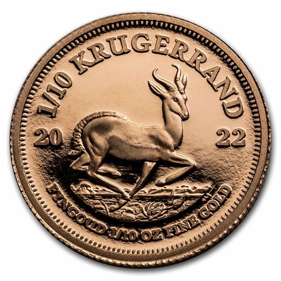 2022 South Africa 1/10 oz Proof Gold Krugerrand 2022 South Africa 1/10 oz Proof Gold Krugerrand