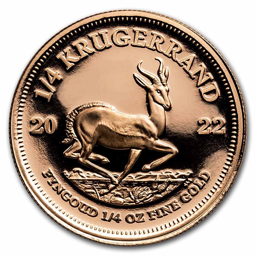 2022 South Africa 1/4 oz Proof Gold Krugerrand