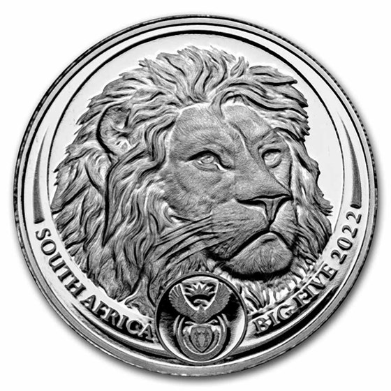 2022 South Africa 1 oz Platinum Big Five Lion Proof 2022 South Africa 1 oz Platinum Big Five Lion Proof