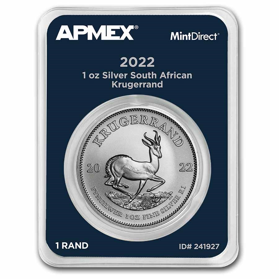 2022 South Africa 1 oz Silver Krugerrand (MintDirect® Single)