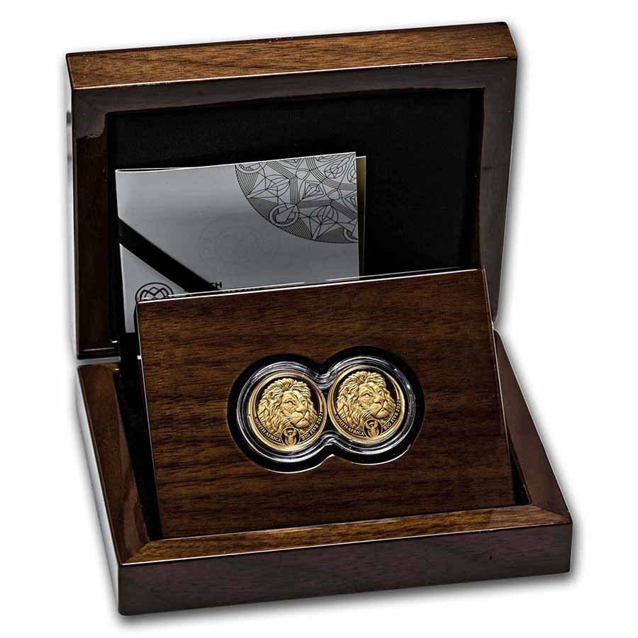 2022 South Africa 2-Coin Gold Big Five Lion Proof Set