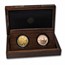 2022 South Africa 2-Coin Gold Krugerrand & Rhino Proof Set