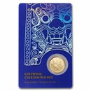 2022 South Korea 1/10 oz Gold 1 Clay Chiwoo Cheonwang BU (Blue)