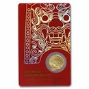 2022 South Korea 1/10 oz Gold 1 Clay Chiwoo Cheonwang BU (Red)