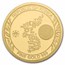2022 South Korea 1/10 oz Gold Tiger BU (in Assay card)