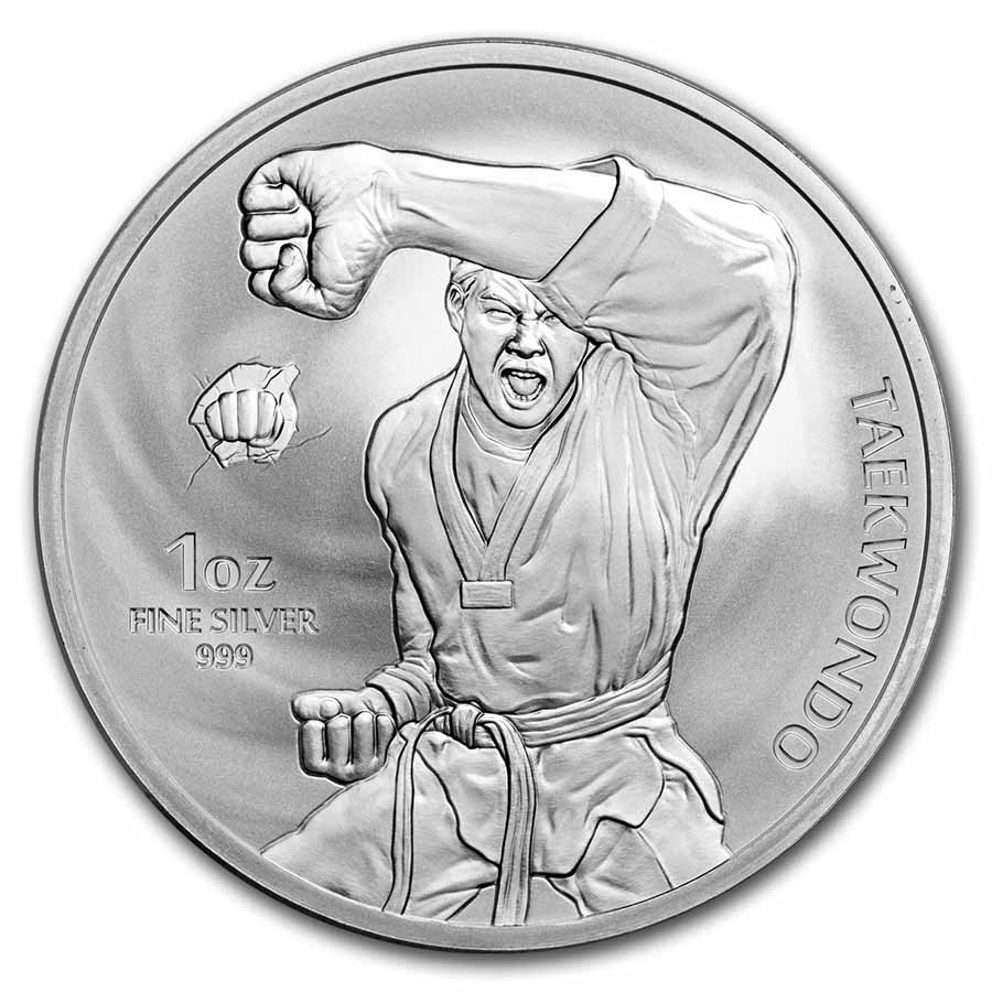 2022 South Korea 1 oz Silver K-Series Taekwondo BU
