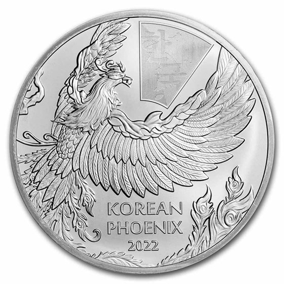 2022 South Korea 1 oz Silver Phoenix BU 2022 South Korea 1 oz Silver Phoenix BU